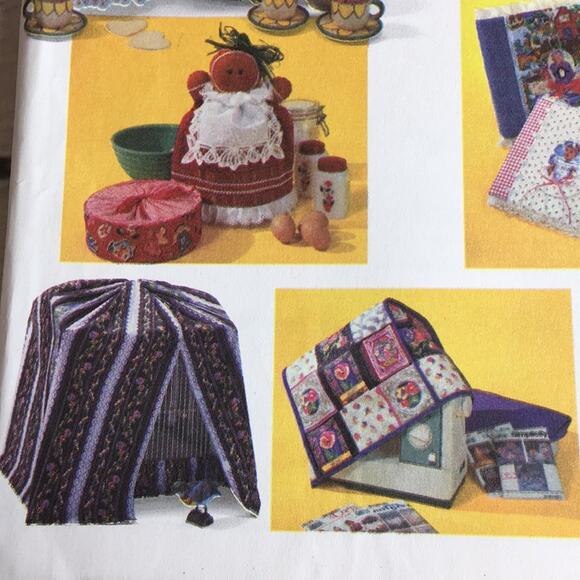Vintage Simplicity Crafts 1995 Sewing Pattern Covers Multiple Home Items - Picture 4 of 13